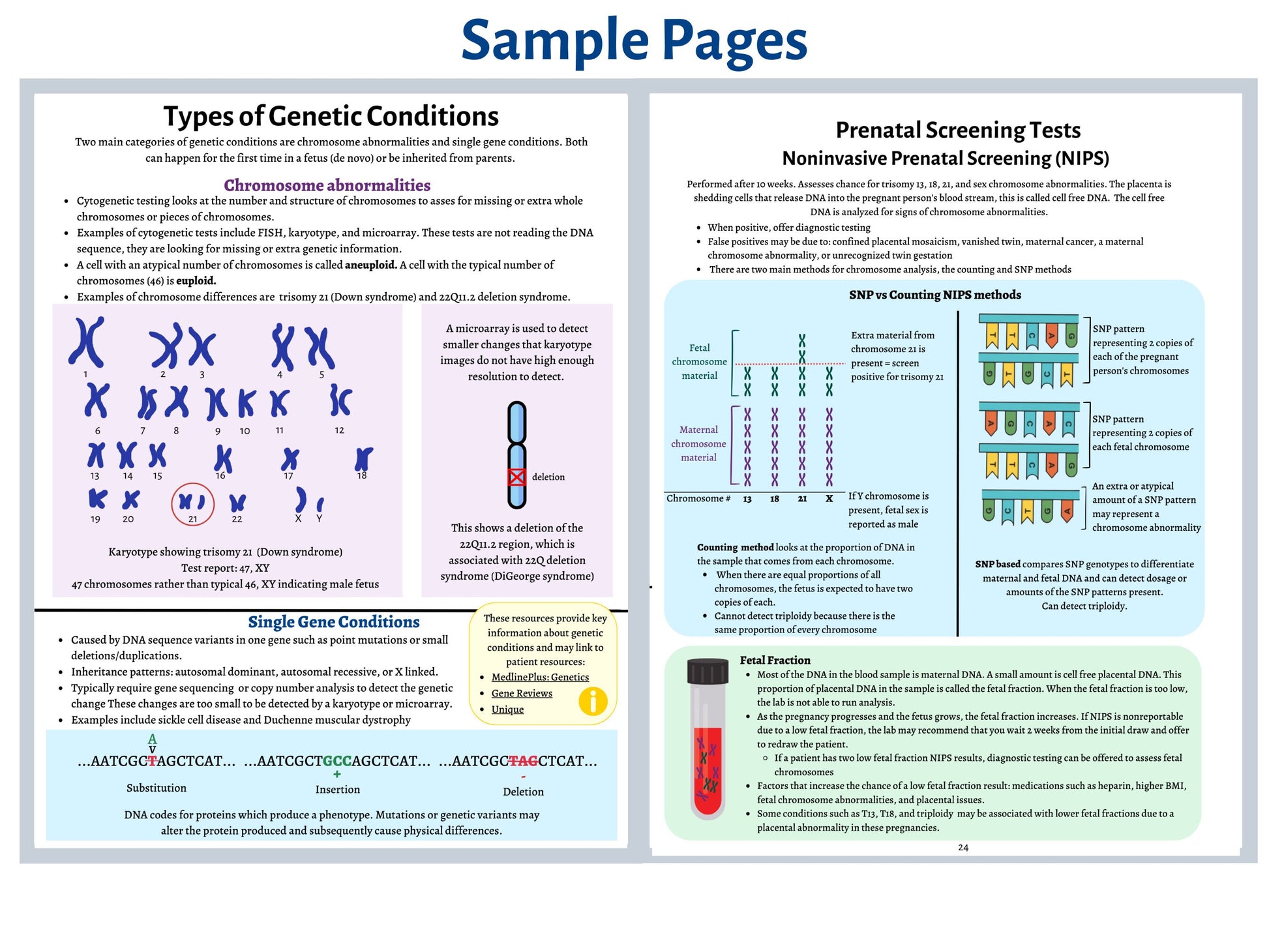 Guide to Reproductive Genetic Testing for Healthcare Professionals