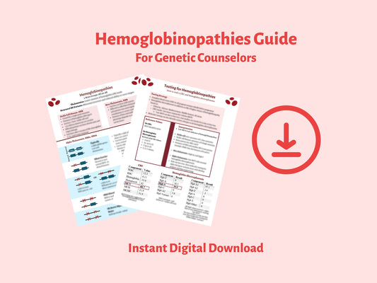 Hemoglobinopathies guide for genetic counselors