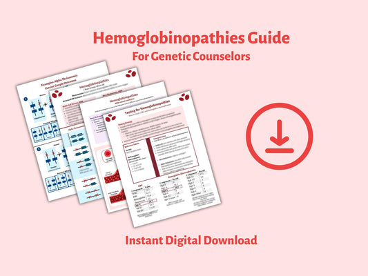 Hemoglobinopathies guide for genetic counselors